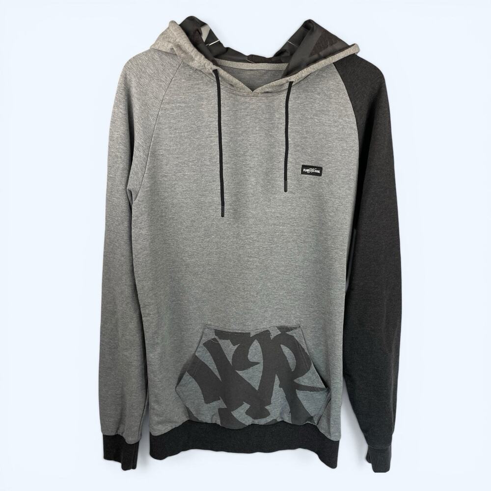 Flag Nor Fail Men's Two-tone Gray Hoodie M/L No Size Tag